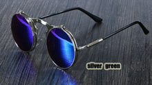 Load image into Gallery viewer, Round Metal  Women&#39;s Retro Circular Double Sunglasses
