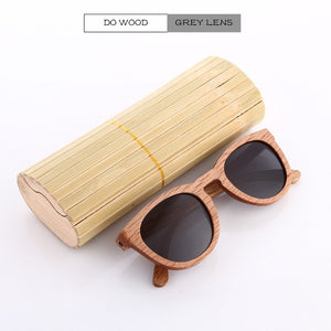 New 100% Real Zebra Wood Sunglasses Polarized Handmade Bamboo