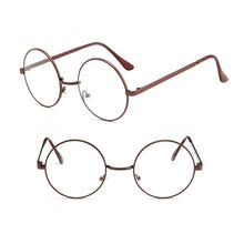 Load image into Gallery viewer, New Fashion Vintage Men Women Retro Round Glasses Clear Lens Hot Unisex