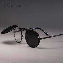 Load image into Gallery viewer, Retro Round Cover Sunglasses Men Women Metal Two Double Lenses